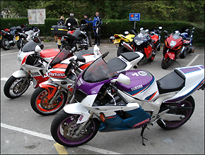 The bikes, from the left