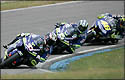 Melandri, Gibernau, Rossi at Assen 2005