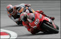 Capirossi and Hayden at Sepang 2005